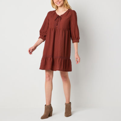 Frye and Co. Womens Long Sleeve Maxi Dress