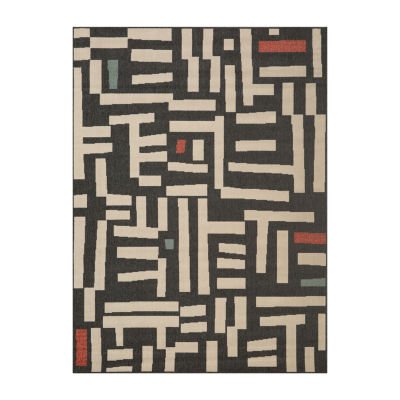 Evette Rios X LR Home Mapa Graphic Print Indoor Outdoor Rectangular Area Rug