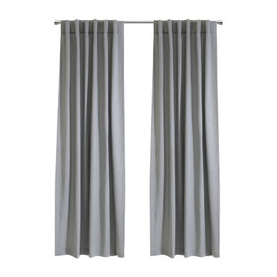 Mulberry Light-Filtering Rod Pocket Back Tab Single Curtain Panel