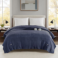 True North By Sleep Philosophy Heated Electric Blanket, One Size, Blue