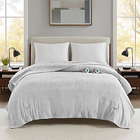 True North By Sleep Philosophy Heated Electric Blanket, One Size, Gray