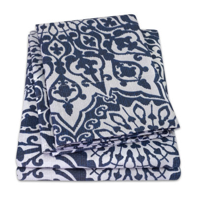 Sweet Home Collection Oasis Printed Wrinkle Resistant Deep Pocket Sheet Set