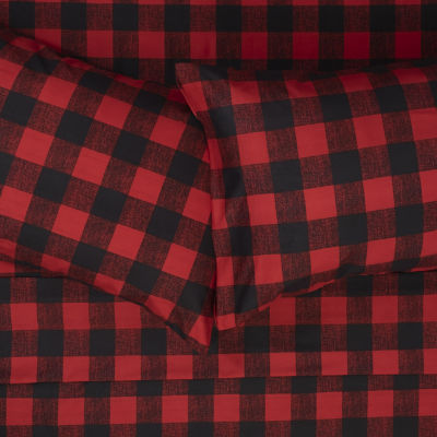 Sweet Home Collection Buffalo Plaid Wrinkle Resistant Deep Pocket Sheet Set