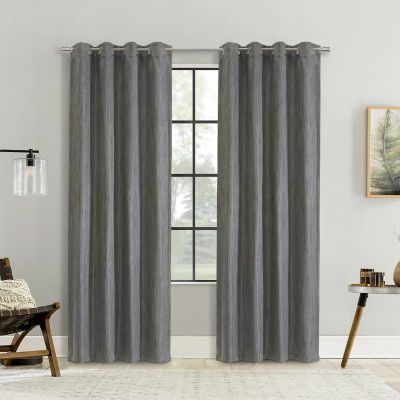 Bryson Energy Saving Blackout Grommet Top Single Curtain Panel