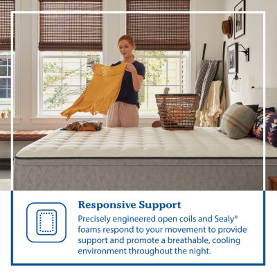Sealy® Masterbrand Essentials Myrtle Soft Euro Top - Mattress + Box Spring