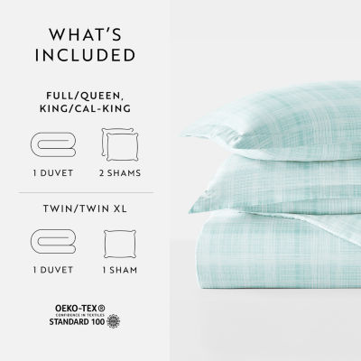 Casual Comfort™ Premium Ultra Soft Thatch Pattern Duvet Cover Set
