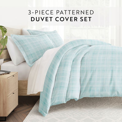 Casual Comfort™ Premium Ultra Soft Thatch Pattern Duvet Cover Set