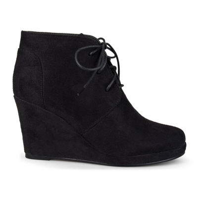 Journee Collection Womens Enter Wedge Booties