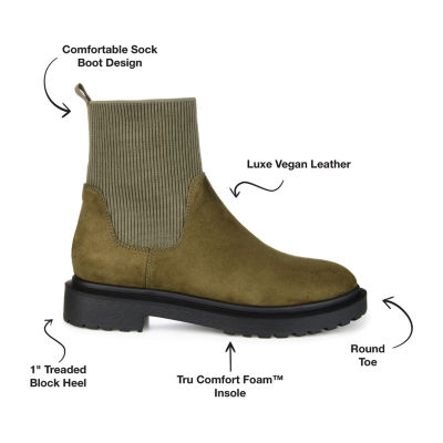 Journee Collection Womens Sabriel Block Heel Booties