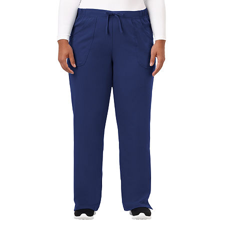 Jockey 2377 Womens Plus Stretch Fabric Scrub Pants, Xx-large, Blue