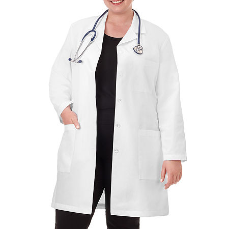 Meta Labwear 15113 Women's 37 Lab Coat - Big, 4x-large, White