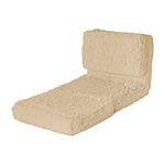 Your Zone Ultra Soft Suede 3 Position Convertible Flip Chair