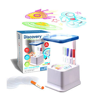  Discovery Kids Art Tracing Projector Kit for Kids, 32 Stencils  and 12 Markers Included, Easy Portable Learn to Draw Sketch Machine : Toys  & Games