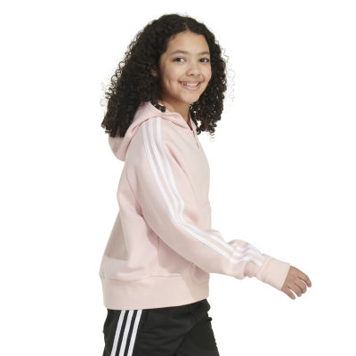 adidas Big Girls Fleece Midweight Jacket