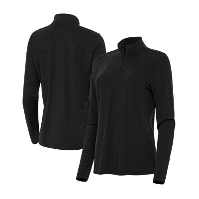 Antigua Bright Womens Mock Neck Long Sleeve Active Quarter-Zip Pullover