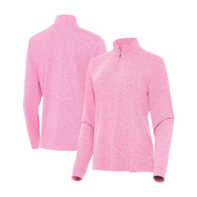 Antigua Mentor Womens Mock Neck Long Sleeve Active Quarter-Zip Pullover