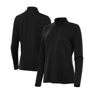 Antigua Reprocess Womens Mock Neck Long Sleeve Active Quarter-Zip Pullover