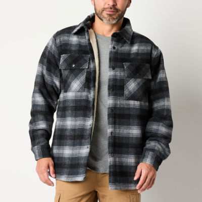 Victory Mens Sherpa Lined Heavyweight Shirt Coat