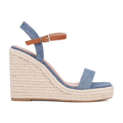 New York & Company Womens Unita Wedge Sandals