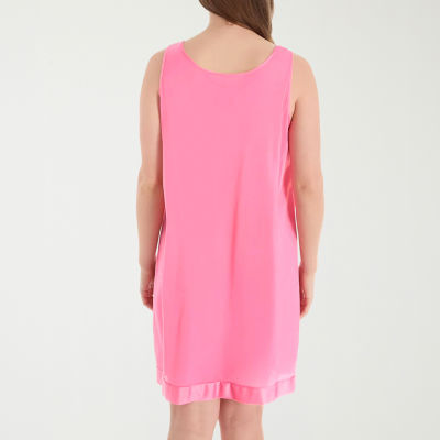 Exquisite Form Womens V Neck Sleeveless Average Figure Nightgown
