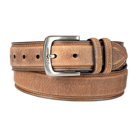 Columbia Bridle With Heavy Stitch Mens Belt, X-large, Brown