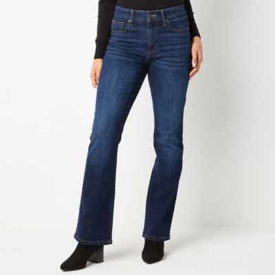 St. John's Bay - Tall Womens High Rise Flare Leg Jean