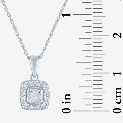 Yes, Please!, (G-H,Si2-I1) Womens 1/10 CT. T.W. Lab Grown White Diamond Sterling Silver 2-pc. Jewelry Set