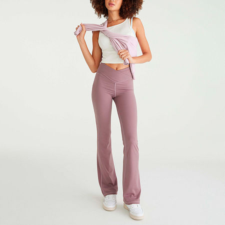 Aéropostale Womens Juniors Bootcut High Rise Active Pull-on Pant In Purple
