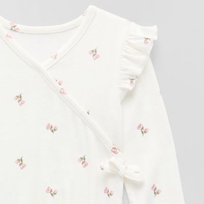Okie Dokie Toddler & Little Girls V Neck Long Sleeve T-Shirt