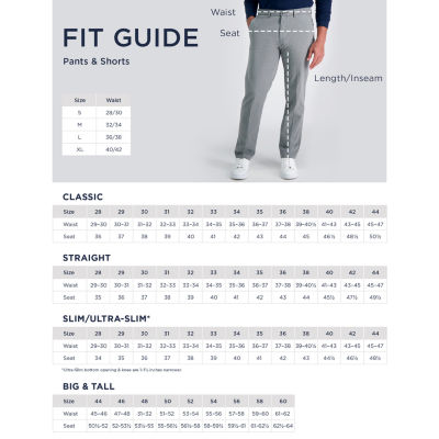 Haggar Sport Travel Performance Mens Comfort Waistband Straight Fit Flat Front Pant