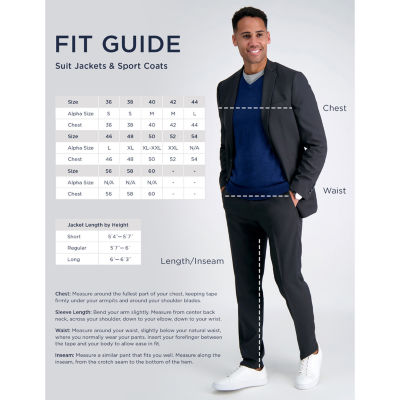 Haggar JMH Tailored Prominent Twill Mens Modern Fit Suit Jacket
