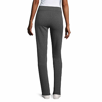 St. John's Bay Womens Mid Rise Slim Pant, Color: Charcoal Grey
