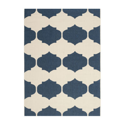 Safavieh Courtyard Collection Celina Geometric Indoor/Outdoor Area Rug