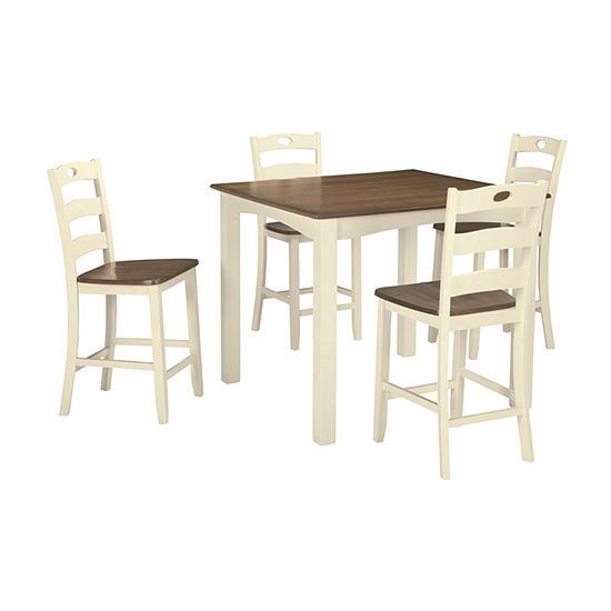 Signature Design by Ashley®  Milford 5-Piece Square Counter Height Dining Set