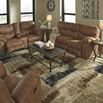 Signature Design By Ashley® Boxberg Reclining Loveseat With Console
