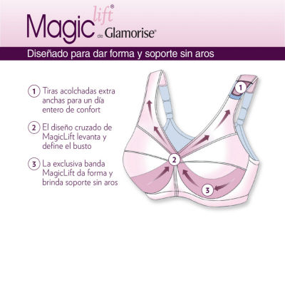 Glamorise Magic Lift® Support Seamless Full Coverage T-Shirt Unlined Full Coverage Bra 1070