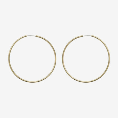 Mixit Hypoallergenic Gold Tone Hoop Earrings