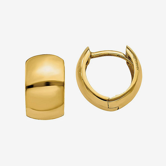 14K Gold 7mm Hoop Earrings