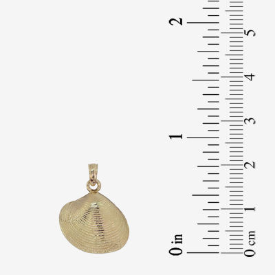 14K Gold Shell Pendant