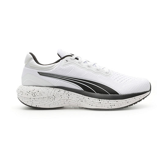 PUMA Scend Engineered Womens Running Shoes, Color: White Black - JCPenney