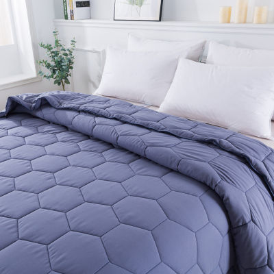 St. James Home Honeycomb Color Contrast Stitch Down Alternative Blanket