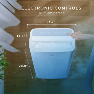 Commercial Cool Dehumidifier, Fan, u0026 9000 BTU AC Wifi Unit with 2 Remote  Controls, 400 Sq. Ft