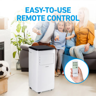 Coby Portable 3-in-1 9,000 BTU AC, Dehumidifier & Fan for 400 Sq. Ft. with Remote Control and Timer