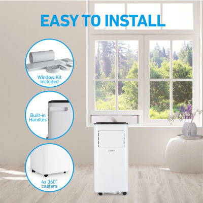 Coby Portable 3-in-1 9,000 BTU AC, Dehumidifier & Fan for 400 Sq. Ft. with Remote Control and Timer