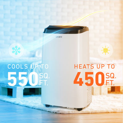 Coby 4-in-1 AC Unit, Heater, Dehumidifier & Fan, 12,000 BTU Portable Air Conditioner