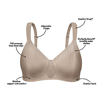 Playtex Women's Secrets Perfectly Smooth Wire-Free Bra - 4707 38B Pink  Pirouette