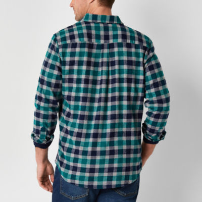 St. John's Bay Mens Classic Fit Long Sleeve Flannel Shirt