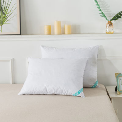 Waverly 300 Thread Count Cotton White Duck Down Pillow