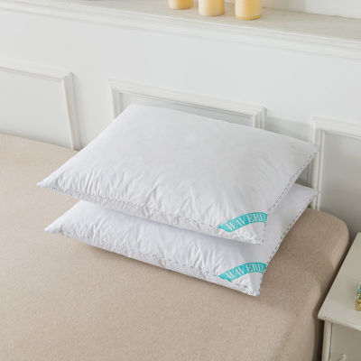 Waverly 300 Thread Count Cotton White Duck Down Pillow