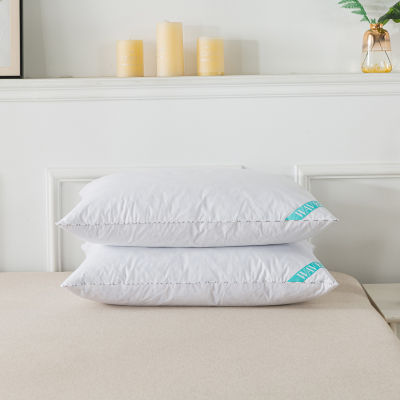 Waverly Antimicrobial treated White Goose Nano Feather Pillow Set Of 2